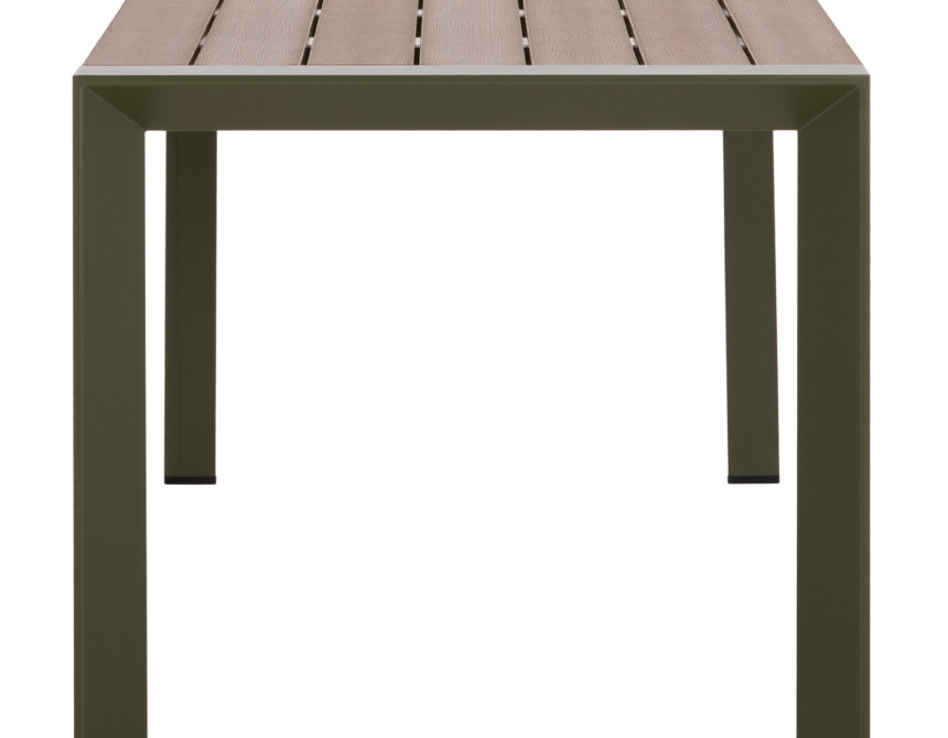 ΤΡΑΠΕΖΙ ΕΞΩΤ.ΧΩΡΟΥ GOYA HM6059.07 ΑΛΟΥΜΙΝΙΟ ΣE OLIVE GREEN & POLYWOOD 160X80Χ75Υεκ.