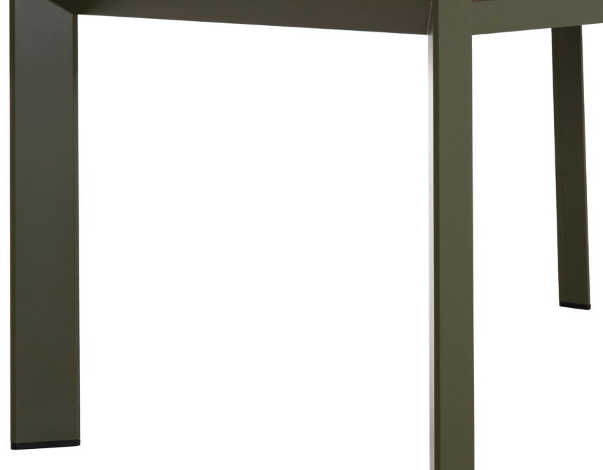 ΤΡΑΠΕΖΙ ΕΞΩΤ.ΧΩΡΟΥ GOYA HM6059.07 ΑΛΟΥΜΙΝΙΟ ΣE OLIVE GREEN & POLYWOOD 160X80Χ75Υεκ.