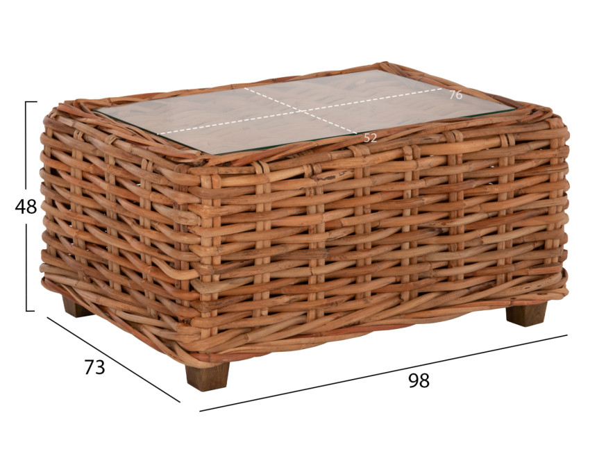 ΣΕΤ ΣΑΛΟΝΙ ΕΞ.ΧΩΡΟΥ TROPEL HM9656 4ΤΜΧ ΦΥΣΙΚΟ RATTAN-ΞΥΛΟ ΜΑΟΝΙ-ΛΕΥΚΑ ΜΑΞΙΛΑΡΙΑ
