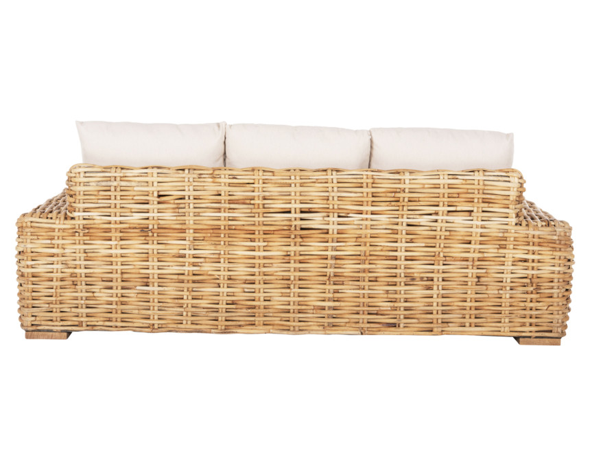 ΚΑΝΑΠΕΣ ΤΡΙΘΕΣΙΟΣ ΕΞ.ΧΩΡΟΥ TROPEL HM9808 ΞΥΛΟ MANGO-RATTAN ΦΥΣΙΚΟ-ΛΕΥΚΑ ΜΑΞΙΛΑΡΙΑ 216x88x85Υεκ