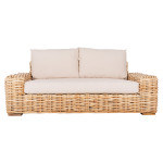 ΚΑΝΑΠΕΣ 2-ΘΕΣΙΟΣ TROPEL HM9809 ΞΥΛΟ MANGO-RATTAN ΦΥΣΙΚΟ-ΛΕΥΚΑ ΜΑΞΙΛΑΡΙΑ 192x88x70-85Υεκ.