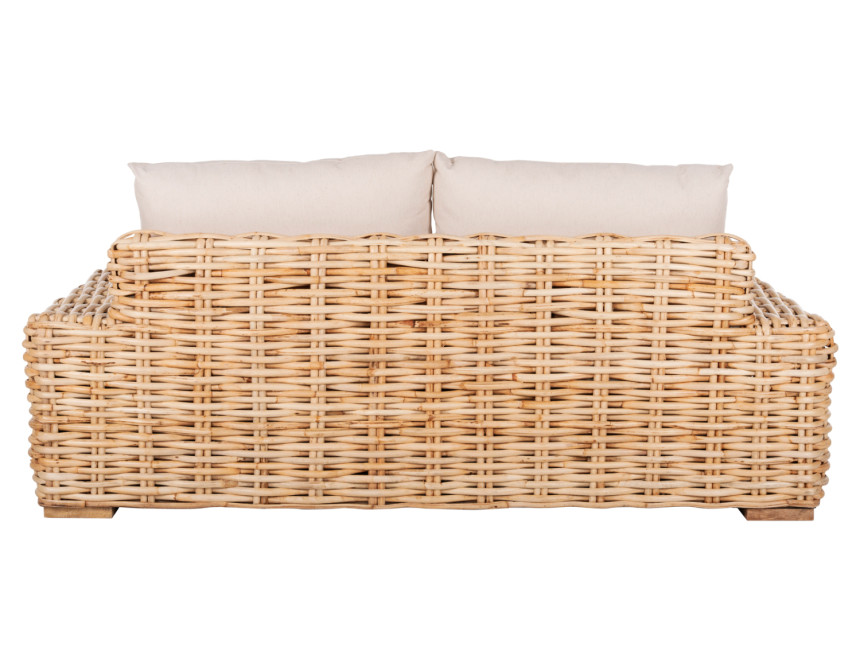 ΚΑΝΑΠΕΣ 2-ΘΕΣΙΟΣ TROPEL HM9809 ΞΥΛΟ MANGO-RATTAN ΦΥΣΙΚΟ-ΛΕΥΚΑ ΜΑΞΙΛΑΡΙΑ 192x88x70-85Υεκ.