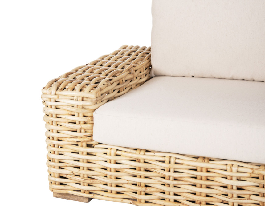 ΚΑΝΑΠΕΣ 2-ΘΕΣΙΟΣ TROPEL HM9809 ΞΥΛΟ MANGO-RATTAN ΦΥΣΙΚΟ-ΛΕΥΚΑ ΜΑΞΙΛΑΡΙΑ 192x88x70-85Υεκ.