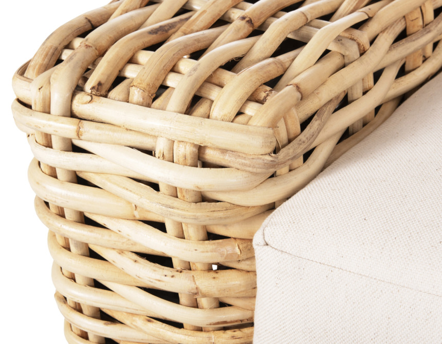 ΚΑΝΑΠΕΣ 2-ΘΕΣΙΟΣ TROPEL HM9809 ΞΥΛΟ MANGO-RATTAN ΦΥΣΙΚΟ-ΛΕΥΚΑ ΜΑΞΙΛΑΡΙΑ 192x88x70-85Υεκ.