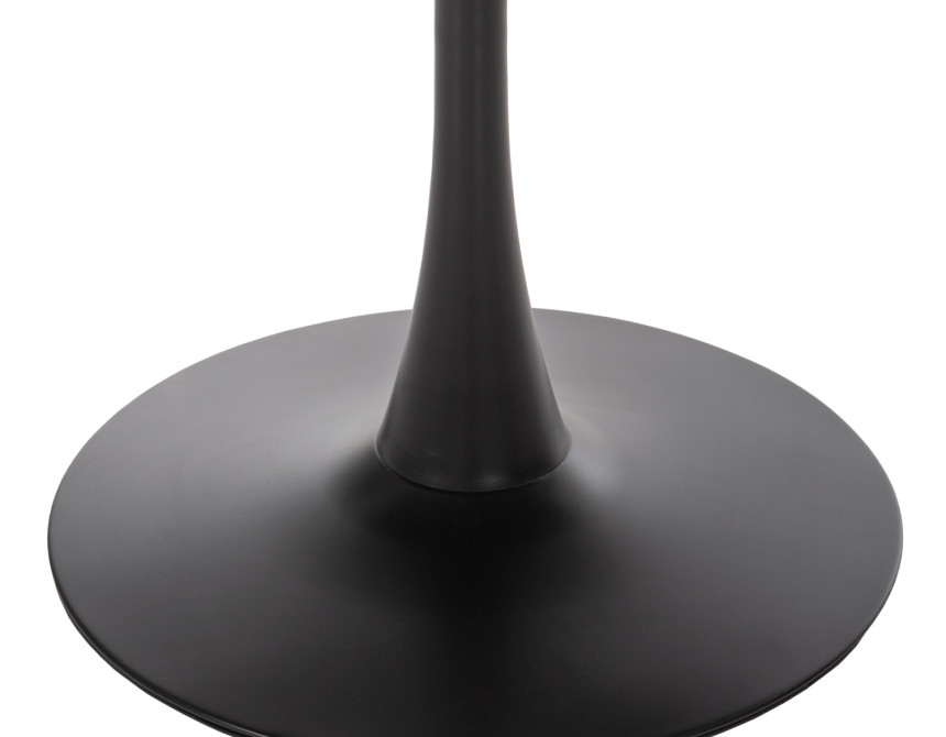 ΤΡΑΠΕΖΙ ΤΡΑΠΕΖΑΡΙΑΣ ROLLO HM9421.12 ΣΤΡΟΓΓΥΛΟ BLACK MARBLE Φ90x74Υεκ.