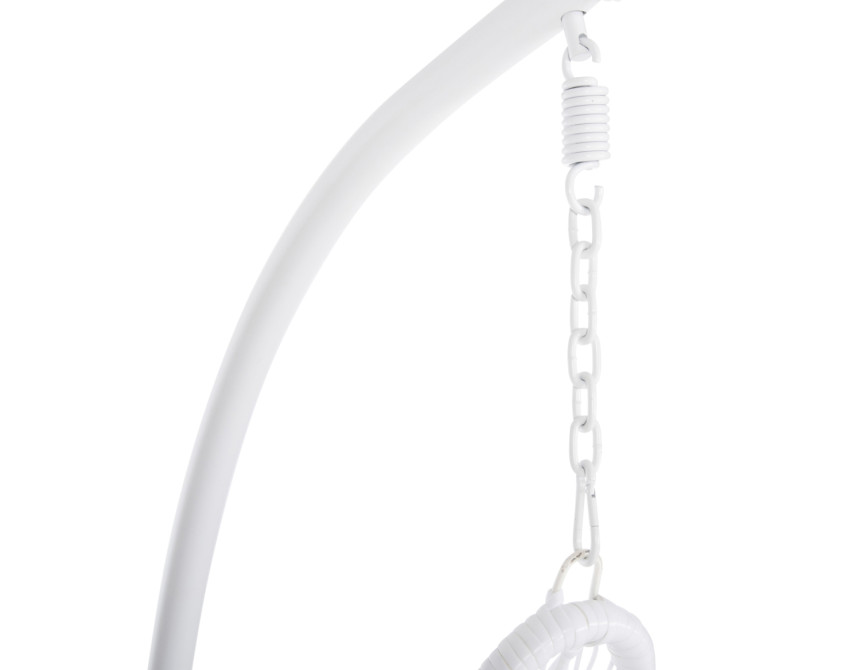 ΚΡΕΜΑΣΤΗ ΠΟΛΥΘΡΟΝΑ ΦΩΛΙΑ MILLIE HM5996.03 ΜΕΤΑΛΛΟ-ΣΥΝΘ.RATTAN ΛΕΥΚΟ Φ95x195Υεκ.