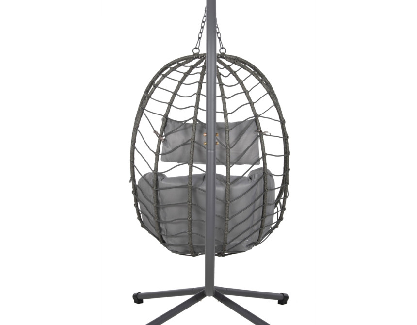 ΚΡΕΜΑΣΤΗ ΠΟΛΥΘΡΟΝΑ ΦΩΛΙΑ MILLIE HM5997.10 ΜΕΤΑΛΛΟ-ΣΥΝΘ.RATTAN ΓΚΡΙ 90x75x190Υεκ.