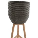 ΓΛΑΣΤΡΑ ΑΠΟ RATTAN ΚΑΙ BAMBOO HM7815 31x30x80Yεκ. ΦΥΣΙΚΟ - ΠΡΑΣΙΝΟ