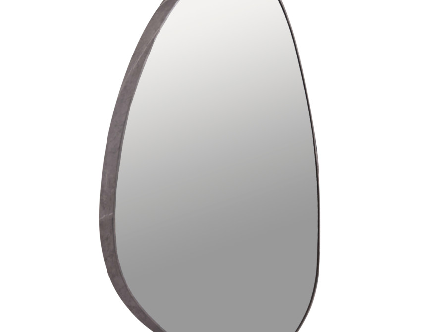ΚΑΘΡΕΠΤΗΣ ΤΟΙΧΟΥ IRREGU HM4487.02 ΜΕ ΠΛΑΙΣΙΟ MDF ΣΕ GREY MARBLE ΧΡΩΜΑ 60x80Υεκ.
