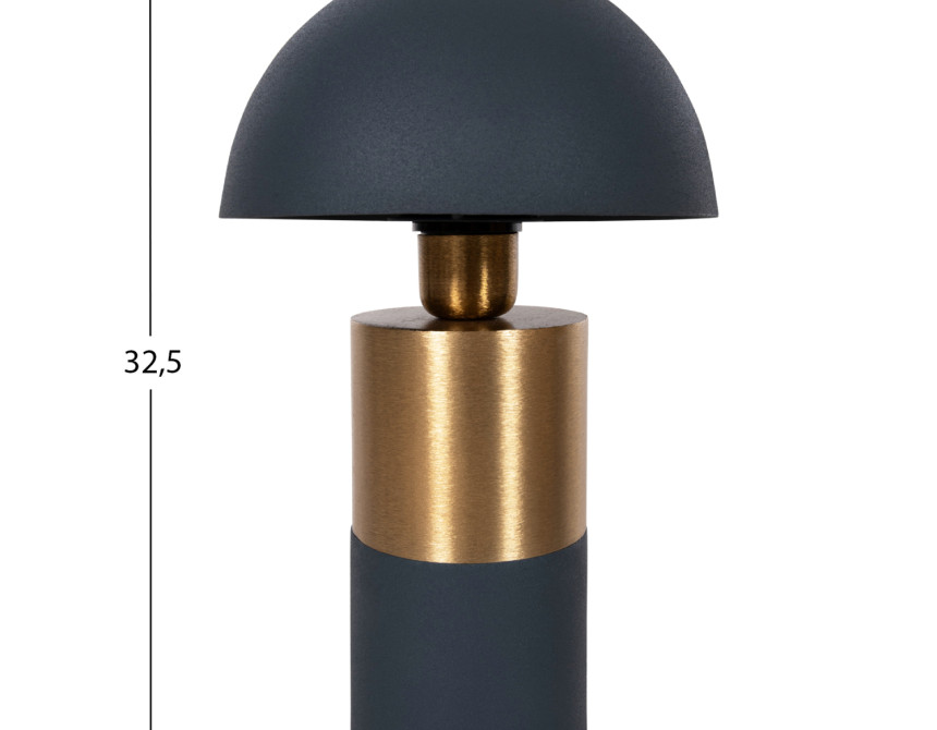 ΕΠΙΤΡΑΠΕΖΙΟ ΦΩΤΙΣΤΙΚΟ PUNE HM4245.05 ΜΕΤΑΛΛΟ ΣΕ ΜΠΛΕ ΑΝΘΡΑΚΙ-ΧΡΥΣΟ Φ20,5x32,5Υεκ.