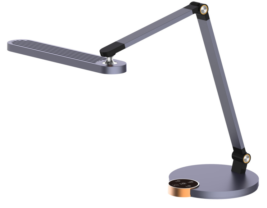 ΦΩΤΙΣΤΙΚΟ ΓΡΑΦΕΙΟΥ LED BLAIN PRO HM4454.07 ΓΚΡΙ ΒΑΣΗ ABS & ΑΛΟΥΜΙΝΙΟ 51,8x40Υεκ.
