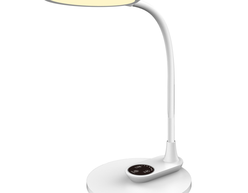 ΦΩΤΙΣΤΙΚΟ ΓΡΑΦΕΙΟΥ LED BLAIN HM4459.01 ΛΕΥΚΟ ABS & ΣΙΛΙΚΟΝΗ