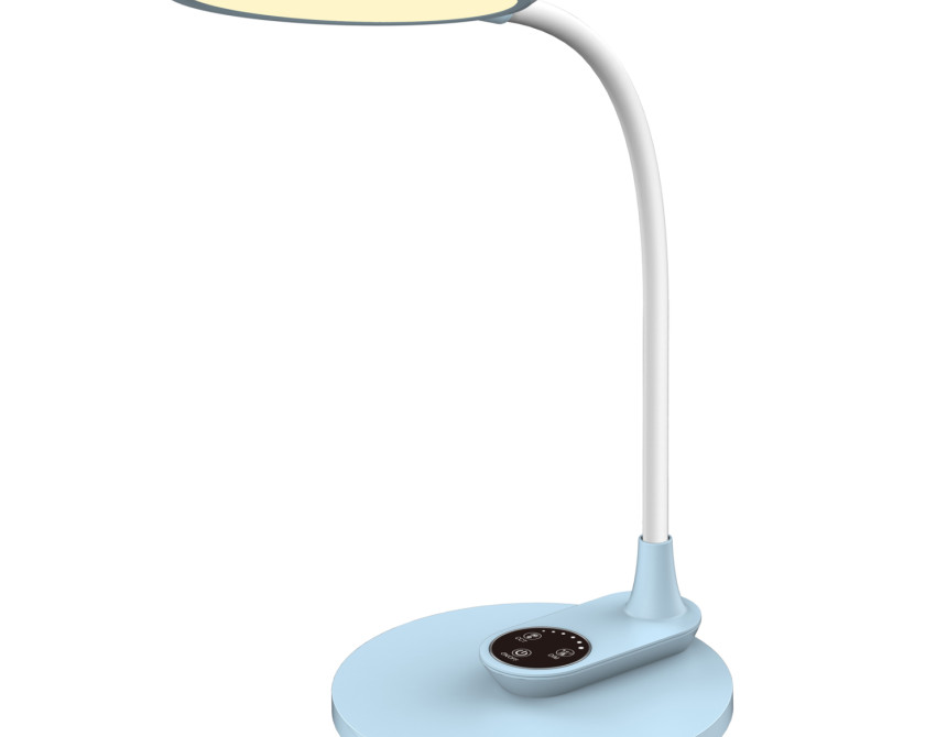 ΦΩΤΙΣΤΙΚΟ ΓΡΑΦΕΙΟΥ LED BLAIN HM4459.03 ΓΑΛΑΖΙΟ ABS-ΛΕΥΚΗ ΣΙΛΙΚΟΝΗ