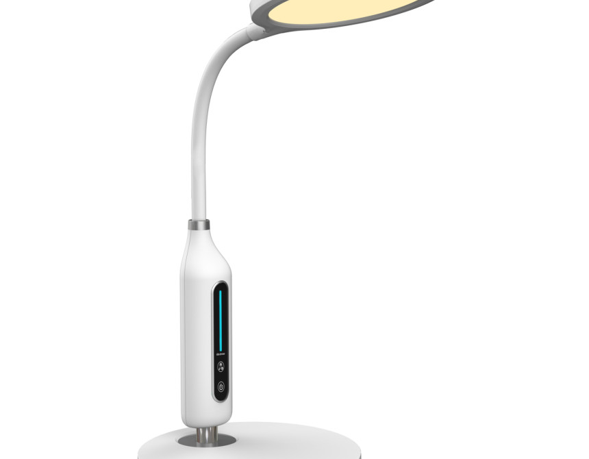 ΦΩΤΙΣΤΙΚΟ ΓΡΑΦΕΙΟΥ LED BLAIN HM4460.01 ΛΕΥΚΟ ABS & ΣΙΛΙΚΟΝΗ