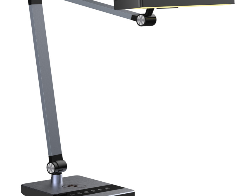 ΦΩΤΙΣΤΙΚΟ ΓΡΑΦΕΙΟΥ LED BLAIN PRO HM4461.02 ΜΑΥΡΟ ΜΑΤ ABS 35x43,9Υεκ.