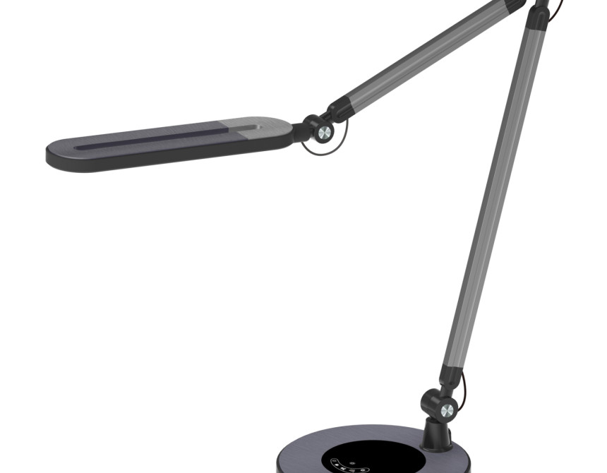 ΦΩΤΙΣΤΙΚΟ ΓΡΑΦΕΙΟΥ LED BLAIN PRO HM4462.02 ΜΑΥΡΟ-ΓΚΡΙ ABS 57,4x51,1Υεκ.