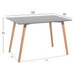 ΣΕΤ ΤΡΑΠΕΖΑΡΙΑΣ 5ΤΜΧ VEGAS HM21185 MDF TOP ΣΕ ΜΑΥΡΟ--ΠΟΔΙΑ ΟΞΙΑΣ