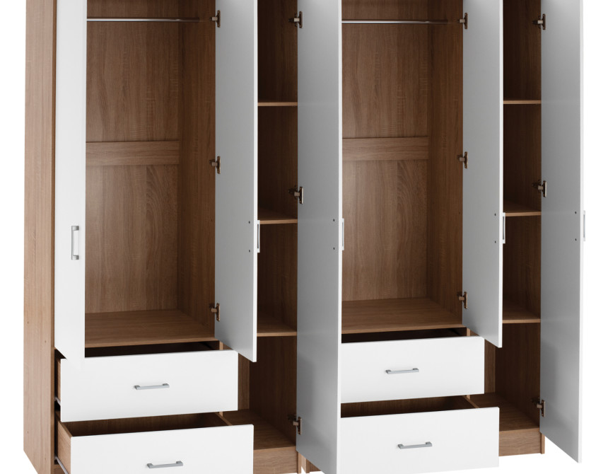 ΝΤΟΥΛΑΠΑ 6ΦΥΛΛΗ CAESAR HM21236.02 ΜΕΛΑΜΙΝΗ SONAMA & ΛΕΥΚΟ 180x42,5Χ181Υεκ.