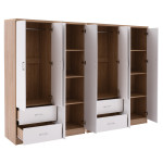 ΝΤΟΥΛΑΠΑ 8ΦΥΛΛΗ BRIANA HM21237.02 ΜΕΛΑΜΙΝΗ SONAMA & ΛΕΥΚΟ 241x42,5Χ180,5Υεκ.