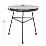 ΣΕΤ ΕΞΩΤΕΡΙΚΟΥ ΧΩΡΟΥ 3ΤΜΧ ALLEGRA HM21047.12 ΜΑΥΡΟ ΣΥΝΘ.RATTAN & ΜΕΤΑΛΛΟ
