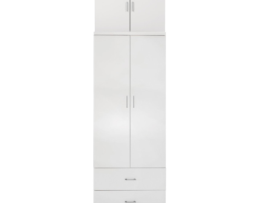 ΝΤΟΥΛΑΠΑ REINA HM21061.05 2ΦΥΛΛΗ ΜΕ ΠΑΤΑΡΙ & 2 ΣΥΡΤΑΡΙΑ-ΜΕΛΑΜΙΝΗ ΛΕΥΚΗ 80x42x241Υεκ