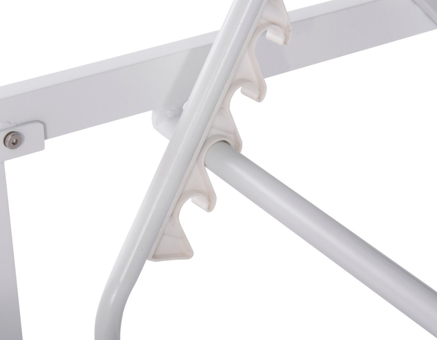 ΕΠΑΓΓΕΛΜ. ΞΑΠΛΩΣΤΡΑ MALLOW HM10715.01 ΛΕΥΚΟ ΑΛΟΥΜ.& ΓΚΡΙ ΜΑΞΙΛΑΡΙ 198x71x40,5-103Υεκ.