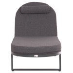 ΕΠΑΓΓΕΛΜATIKH ΞΑΠΛΩΣΤΡΑ MALLOW HM10715.03 ΣΚΟΥΡΟ ΓΚΡΙ ΑΛΟΥΜΙΝΙΟ & ΜΑΞΙΛΑΡΙ 198x71x103Υεκ