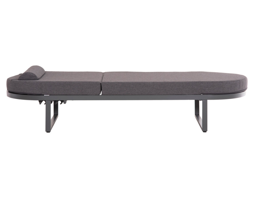 ΕΠΑΓΓΕΛΜATIKH ΞΑΠΛΩΣΤΡΑ MALLOW HM10715.03 ΣΚΟΥΡΟ ΓΚΡΙ ΑΛΟΥΜΙΝΙΟ & ΜΑΞΙΛΑΡΙ 198x71x103Υεκ