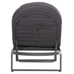 ΕΠΑΓΓΕΛΜATIKH ΞΑΠΛΩΣΤΡΑ MALLOW HM10715.03 ΣΚΟΥΡΟ ΓΚΡΙ ΑΛΟΥΜΙΝΙΟ & ΜΑΞΙΛΑΡΙ 198x71x103Υεκ