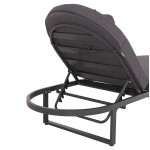 ΕΠΑΓΓΕΛΜATIKH ΞΑΠΛΩΣΤΡΑ MALLOW HM10715.03 ΣΚΟΥΡΟ ΓΚΡΙ ΑΛΟΥΜΙΝΙΟ & ΜΑΞΙΛΑΡΙ 198x71x103Υεκ