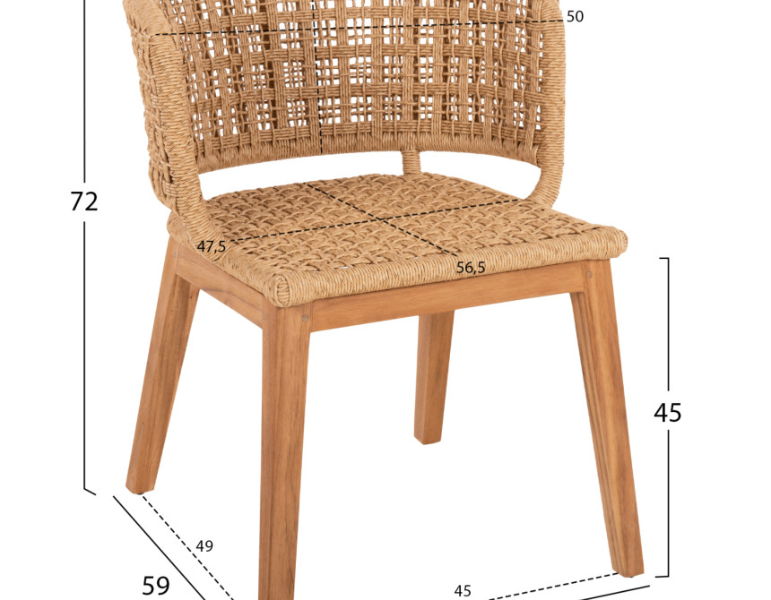ΣΕΤ ΤΡΑΠΕΖΑΡΙΑΣ 5ΤΜΧ FARLEY HM21076.02 ΣΤΡΟΓΓΥΛΟ ΤΡΑΠΕΖΙ Φ150εκ. & 4 ΚΑΡΕΚΛΕΣ