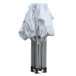 GAZEBO ΕΠΑΓΓΕΛΜΑΤΙΚΟ ΜΕ ΠΛΑΙΝΟ ΠΑΝΙ ΣΚΙΑΣΗΣ CRESSEN HM21097 ΠΤΥΣΣΟΜΕΝΟ ΑΛΟΥΜΙΝΙΟΥ 3x3x3,4Yμ