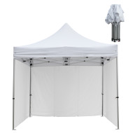GAZEBO ΕΠΑΓΓΕΛΜΑΤΙΚΟ ΜΕ 3 ΠΛΑΙΝΑ ΠΑΝΙΑ ΣΚΙΑΣΗΣ CRESSEN HM21097.01 ΠΤΥΣΣΟΜΕΝΟ ΑΛΟΥΜΙΝΙΟΥ 3x3x3,4Yεκ