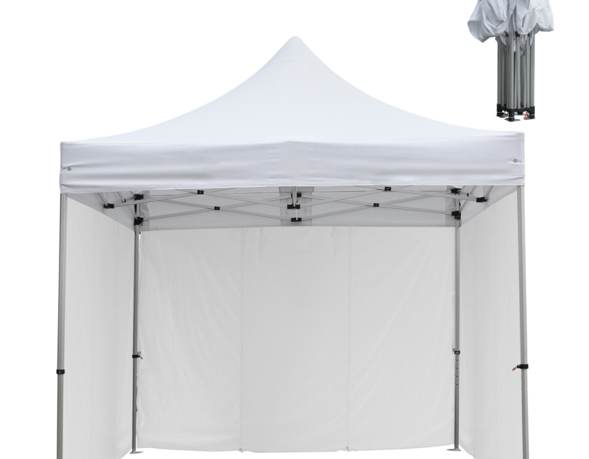 GAZEBO ΕΠΑΓΓΕΛΜΑΤΙΚΟ ΜΕ 3 ΠΛΑΙΝΑ ΠΑΝΙΑ ΣΚΙΑΣΗΣ CRESSEN HM21097.01 ΠΤΥΣΣΟΜΕΝΟ ΑΛΟΥΜΙΝΙΟΥ 3x3x3,4Yεκ