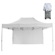 GAZEBO ΜΕ ΠΛΑΙΝΟ ΠΑΝΙ ΣΚΙΑΣΗΣ CRESSEN HM21098 ΠΤΥΣΣΟΜΕΝΟ ΑΛΟΥΜΙΝΙΟΥ 3x4,5x3,4Yμ