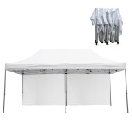 GAZEBO ΜΕ ΠΛΑΙΝΑ ΠΑΝΙΑ ΣΚΙΑΣΗΣ CRESSEN HM21099 ΠΤΥΣΣΟΜΕΝΟ ΑΛΟΥΜΙΝΙΟΥ 3x6x3,4Yμ
