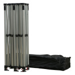 GAZEBO ΜΕ 4 ΠΛΑΙΝΑ ΠΑΝΙΑ ΣΚΙΑΣΗΣ CRESSEN HM21099.01 ΠΤΥΣΣΟΜΕΝΟ ΑΛΟΥΜΙΝΙΟΥ 3x6x3,4Yμ