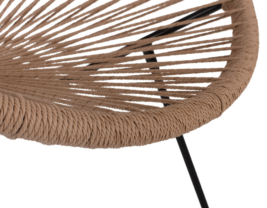 ΣΕΤ ΕΞΩΤΕΡΙΚΟΥ ΧΩΡΟΥ 3ΤΜΧ ACAPULCO HM21100 TWISTED WICKER-ΜΕΤΑΛΛΟ