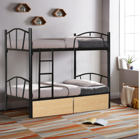 ΚΟΥΚΕΤΑ FLOOR HM21122.01 ΜΕΤΑΛΛΙΚΗ ΜΑΥΡΗ--ΕΠΙΔΑΠΕΔΙΑ ΣΥΡΤΑΡΙΑ SONAMA 200x91,5x177,5Yεκ