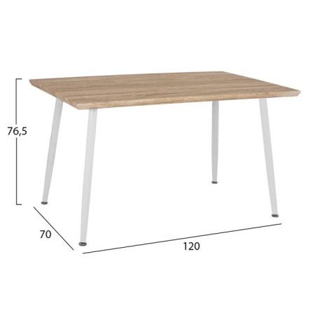 ΣΕΤ ΤΡΑΠΕΖΑΡΙΑΣ 5ΤΜΧ HM10350.01 ΤΡΑΠΕΖΙ 120x70x76,5 cm & ΚΑΡΕΚΛΕΣ VEGAS