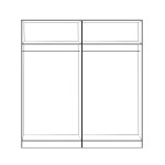 ΣΕΤ 2 ΤΜΧ ΝΤΟΥΛΑΠΑ 4ΦΥΛΛΗ ZEBRANO 160X42X181 HM11350.01