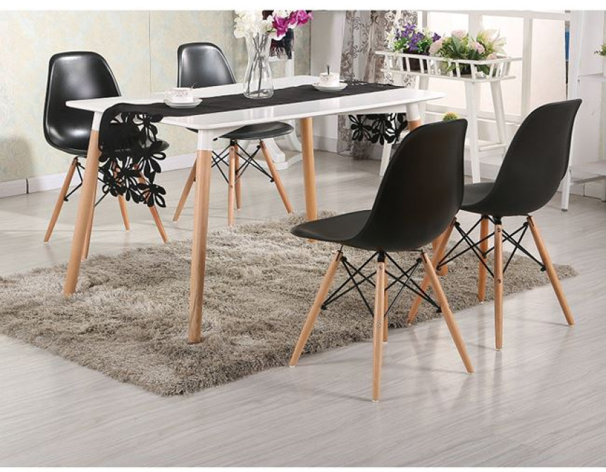 ΣΕΤ ΤΡΑΠΕΖΑΡΙΑΣ 5ΤΜΧ ΜΕ ΤΡΑΠΕΖΙ MINIMAL & ΚΑΡΕΚΛΑ TWIST HM10192 120x80x73 cm