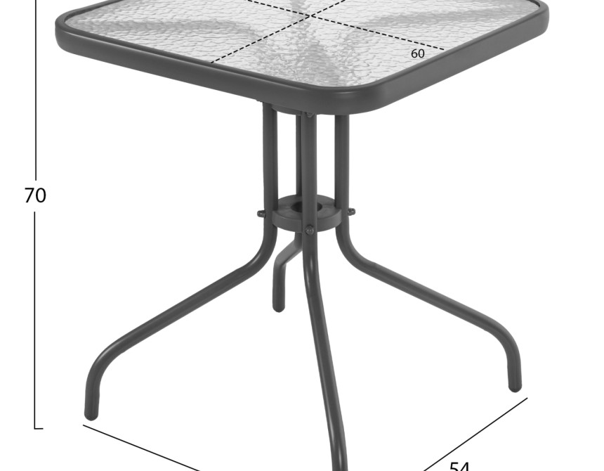 ΣΕΤ ΤΡΑΠΕΖΑΡΙΑΣ 3ΤΜΧ ΜΕ 2 ΚΑΡΕΚΛΕΣ & 1 ΤΡΑΠΕΖΙ 60x60 HM5183.01