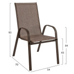 ΣΕΤ ΤΡΑΠΕΖΑΡΙΑ 3ΤΜΧ ΚΑΡΕΚΛΕΣ ΚΑΙ ΤΡΑΠΕΖΙ 60x60 HM5183.02