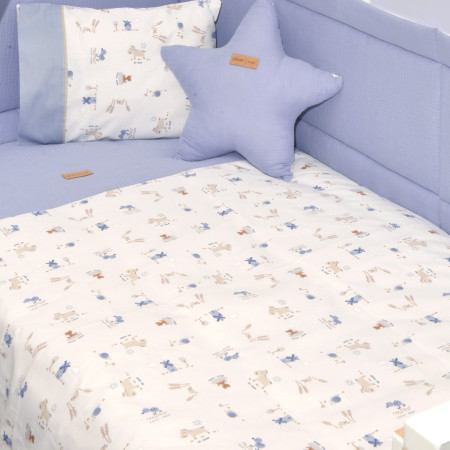 Παπλωματοθήκη με Φερμουάρ 100x140 Design 414 Oliver Baby
