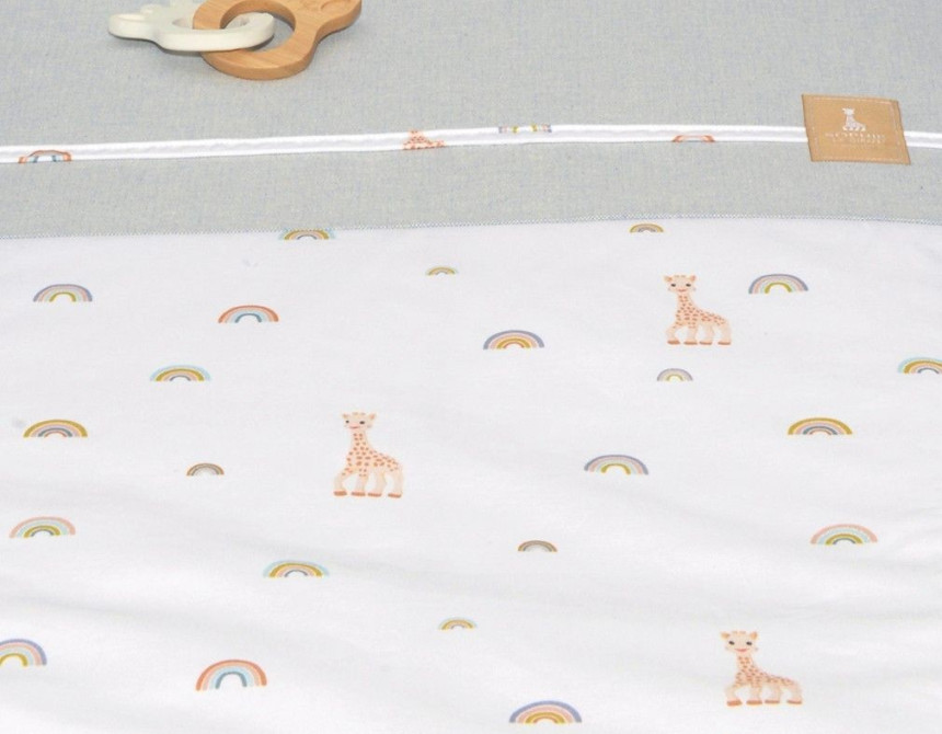 Παπλωματοθήκη με Φερμουάρ 100x140 Design 501 Sophie La Girafe