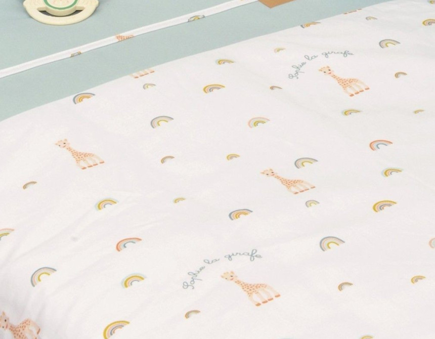Παπλωματοθήκη με Φερμουάρ 100x140 Design 503 Sophie La Girafe
