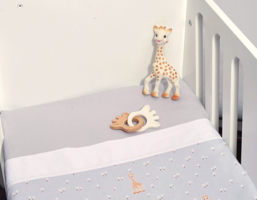 Σεντόνια λίκνου 2 τεμαχίων 80χ110 Sophie La Girafe σχέδιο 505