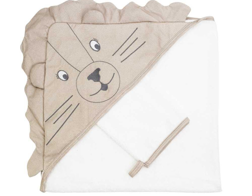 Μπουρνούζι 75x75cm & Γάντι Tam Tam της Trois Kilos Sept