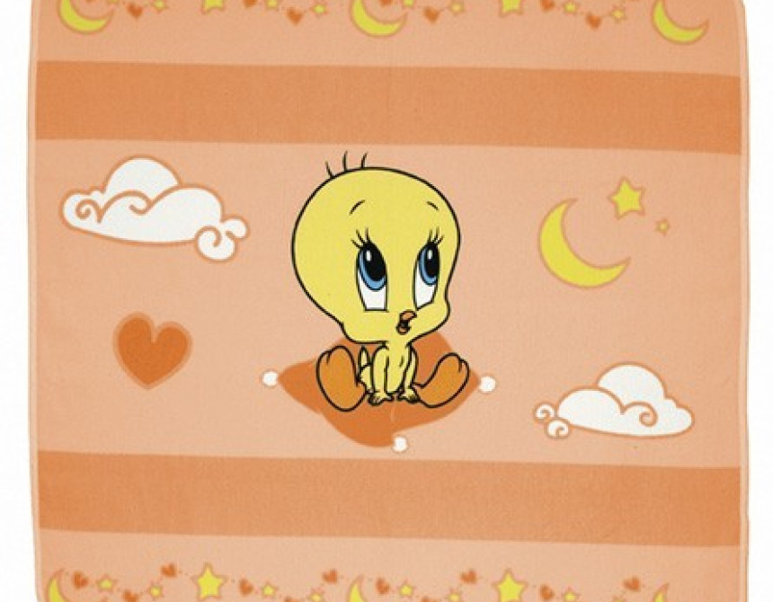 Baby Looney Tunes Κουβέρτα Φανελένια des.49 90x90